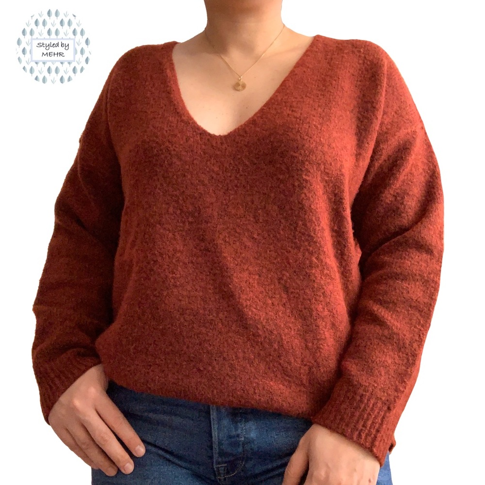 Forever 21 Oversized Sweater. Burnt Orange.